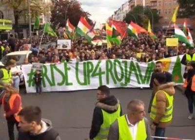 تظاهرات مردم پاریس و برلین علیه عملیات ترکیه در شمال سوریه