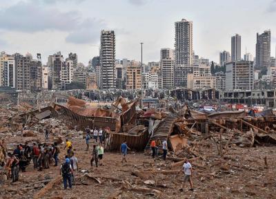 300 هزار بی خانمان حاصل انفجار بیروت