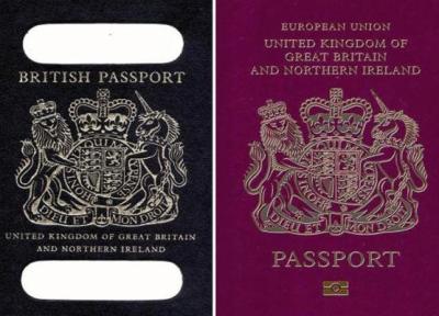 تور ارزان اروپا: تغییر رنگ پاسپورت های انگلیسی پس از خروج از اتحادیه اروپا