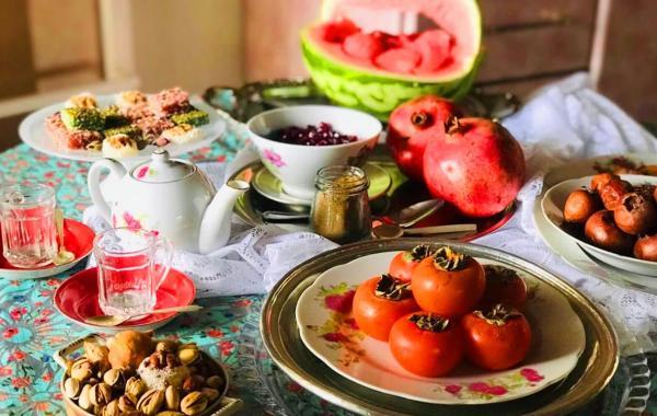 فهرست خوراکی های شب یلدا